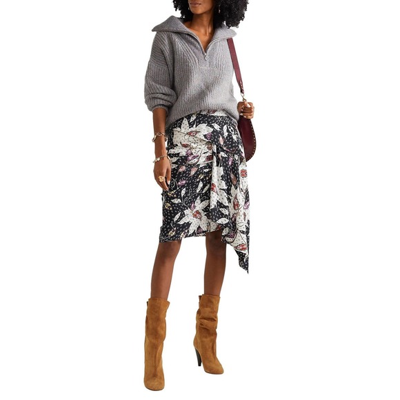 Isabel Marant Lakfee Brown Suede Booties Size 37 - Picture 9 of 10